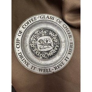 Reynolds Wrap Extra Heavy Coaster Trinket Dish Old Mill Ent Logo‎